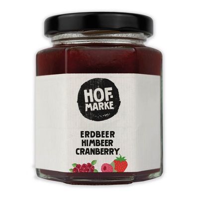 Fruchtaufstrich Erdbeer-Himbeer-Cranberry