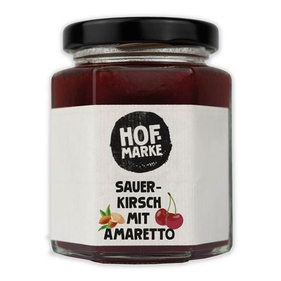 Fruchtaufstrich Sauerkirsch mit Amaretto