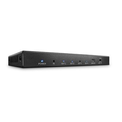 Lindy 38236, HDMI, 4x HDMI, 3840 x 2160 Pixel, Schwarz, Metall, 4K Ultra HD