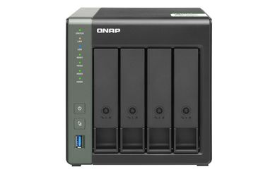 QNAP TS-431KX + 4x ST4000VN008, NAS, Tower, Annapurna Labs, AL214, 16 TB, Schwarz