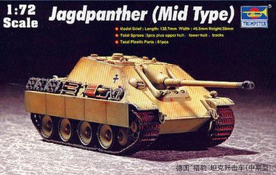 Trumpeter 1:72 7241 German Jagdpanther (Mid Type)