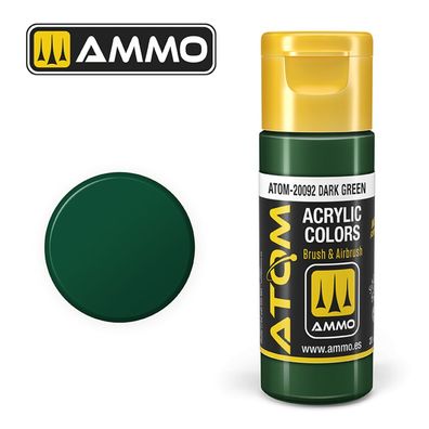 AMMO by MIG Jimenez ATOM COLOR Dark Green