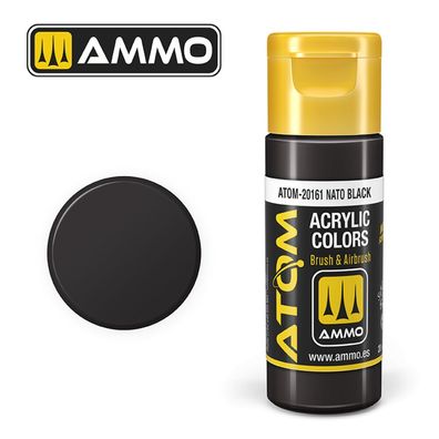 AMMO by MIG Jimenez ATOM COLOR Nato Black