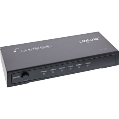 InLine HDMI Splitter/ Verteiler - 4-fach - 4K2K kompatibel