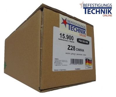 Prebena Klammern Z 28CNKHA 28mm verzinkt geharzt für Prebena 4C-Z50 Tjep PQZ KL-57 15