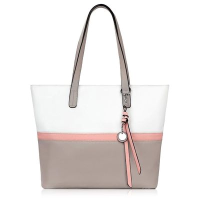 TAN. TOMI Schultertasche Handtasche Damen Shopper Groß Damen Tasche für Büro