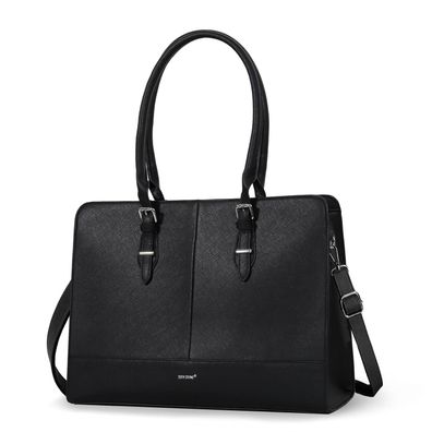 TAN. TOMI Handtasche Damen Businesstasche Große Business Schultertasche