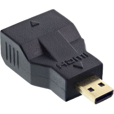 InLine® 17690C HDMI Adapter, Mini HDMI C Buchse auf Micro HDMI D Stecker, 4K2K