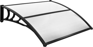 Vordach für Haustür 150 x 100 cm, Überdachung aus Aluminium und Polycarbonat