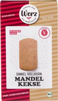 Naturkornmühle Werz 6x Mandel Kekse, Dinkel Vollkorn 125g