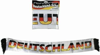 Schal 130x14cm Deutschland Fussball EM24 Fan Fanartikel Schwarz Rot Gold Flagge