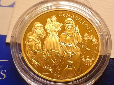 20 euro 2002 PP Frankreich Aschenputtel Cendrillon Märchenserie 17g Gold