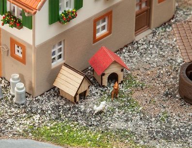 Faller Hundehütten Hundehütte Lasercut 1:87 Eisenbahn H0 Faller 180309 Bausatz