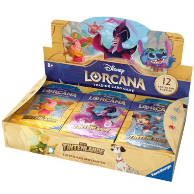 Disney Lorcana Display mit 24 Booster Packs Deutsch Trading Cards