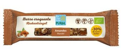 Pural 3x Mandel Krokantriegel -30% Zucker 35g