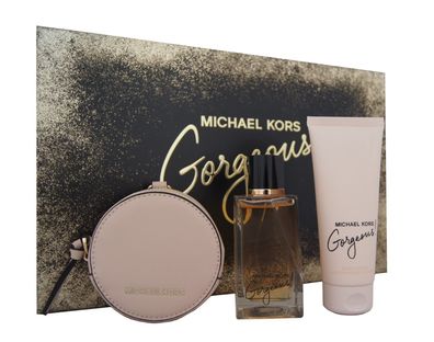 Michael Kors Gorgeous Eau de Parfum 100ml + Body Lotion 100ml & Round Purse