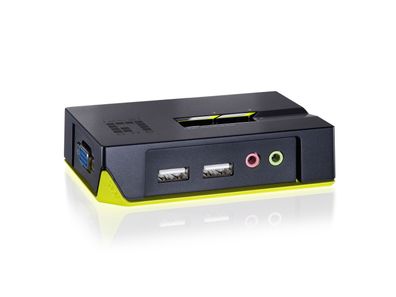 LevelOne KVM-0221 2-Port USB KVM Switch mit Audio