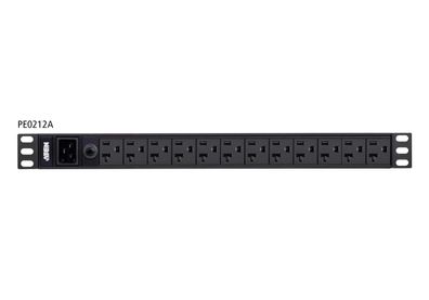 ATEN PE0212G Stromverteilung 1HE 16A 12-Port IEC-C13 Basic PDU