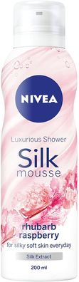 Nivea Silk-mousse Rhabarber Himbeere 200 ml