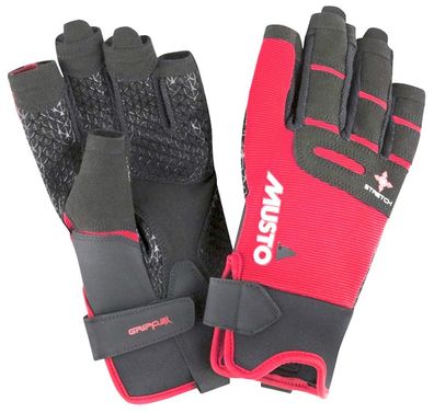 Musto, Segelhandschuh Performance Glove S/ F Kurz, Rot