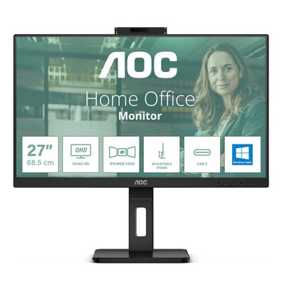 AOC Q27P3CW, 68,6 cm (27"), 2560 x 1440 Pixel, Quad HD, LED, 4 ms, Schwarz