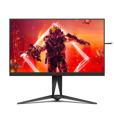 AOC AGON AG275QXN, 68,6 cm (27 Zoll), 2560 x 1440 Pixel, Quad HD, 1 ms, Schwarz, Rot