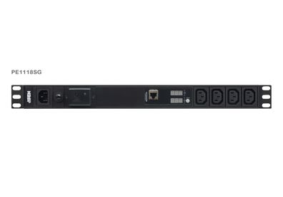 ATEN PE1118SG 19Zoll Basis-PDU mit Messfunktion mit Überspannungsschutz IEC-C14