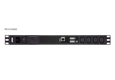 ATEN PE1218SG 19Zoll Basis-PDU mit Messfunktion mit Überspannungsschutz IEC-C20