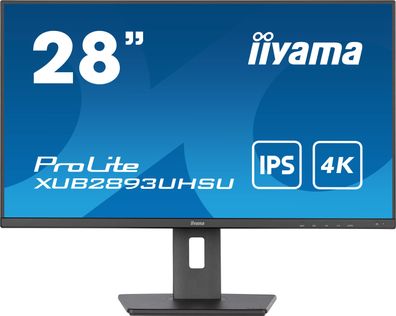 Iiyama ProLite , 71,1 cm (28"), 3840 x 2160 Pixel, 4K Ultra HD, LED, 3 ms, Schwarz