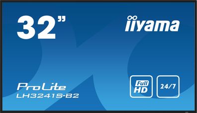 Iiyama LH3241S-B2, Kiosk-Design, 80 cm (31.5"), LED, 1920 x 1080 Pixel, 24/7