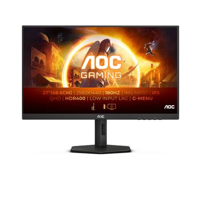 AOC Q27G4X, 68,6 cm (27"), 2560 x 1440 Pixel, Quad HD, LCD, 0,5 ms, Schwarz, Rot