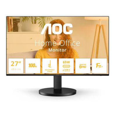 AOC B3 Q27B3CF2, 68,6 cm (27"), 2560 x 1440 Pixel, Quad HD, 1 ms, Schwarz