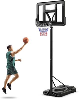 Basketballkorb outdoor, Basketballständer 170-305cm höhenverstellbar, Basketballkorb