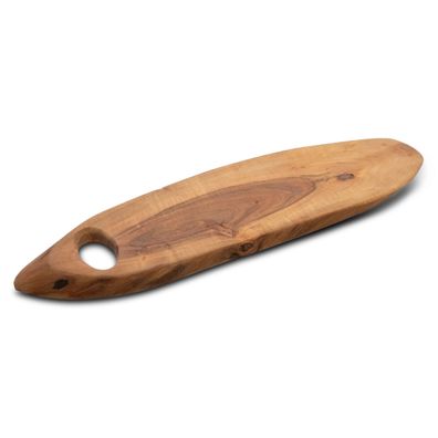 Akazien Servier Tablett braun - 60 x 22 cm - Deko Holz Brett Käse Wurst Platte