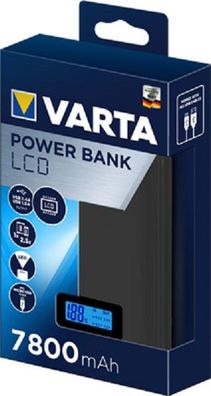 Varta LCD Powerbank 7800 mAh + Micro USB Kabel