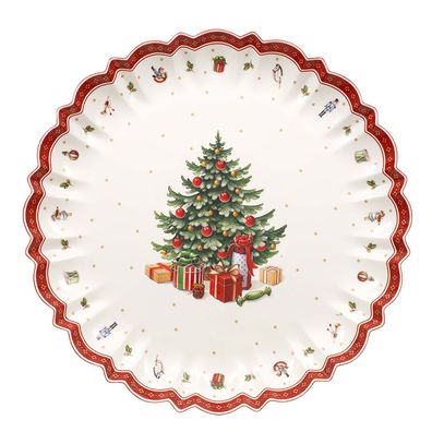 Villeroy & Boch Toy's Delight Servierschale Premium Porcelain rot, weiß 1485853884