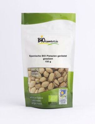 BIOcomercio 6x spanische Bio Pistazien, geröstet, gesalzen 150g