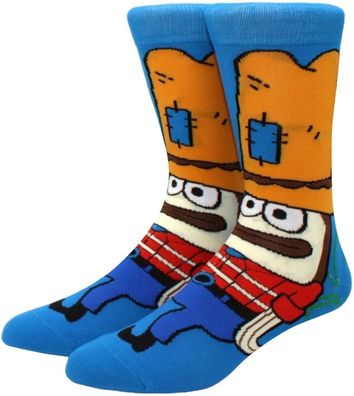 SpongeBob Schwammkopf Peixe Cartoon Socken - Nickelodeon Lustige Motiv-Socken