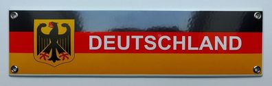 Emailleschild Deutschland 8 x 30 cm NEU!