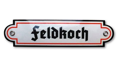 Emailleschild / Türschild - Feldkoch Emailschild 5 x 20 cm NEU!