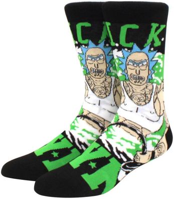 Rick & Morty Cartoon Socken - Bodybuilder Lustige Heroes Motiv-Socken in 3/4-Länge