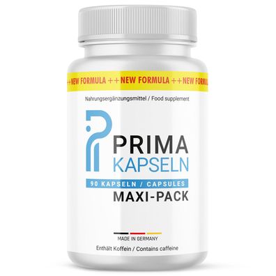 PRIMA Kapseln - mit Garcinia Cambogia Extrakt | Männer und Frauen | 90 Stück pro Dose