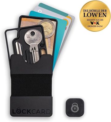 Lockcard Wallet+ Mini Geldbörse Wallet Karten Schlüssel Portemonnaie klein (ABS)