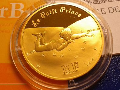 Original 20 euro 2007 PP Frankreich Kleiner Prinz liegt im Gras 17g 920er Gold