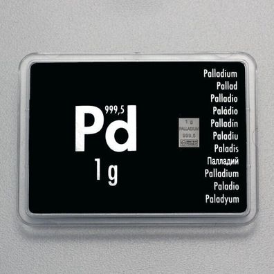 Palladiumbarren 1 Gramm ESG Palladium 999.5