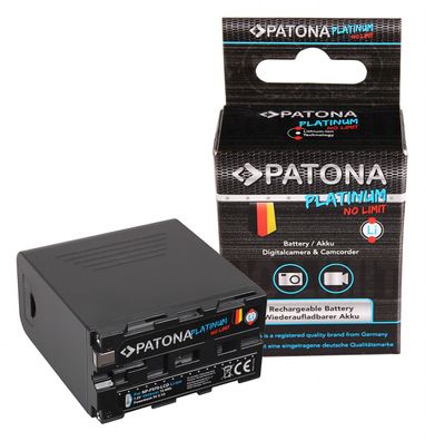 PATONA Platinum Akku f. Sony NP-F970 F960 F950 mit LCD inkl. Powerbank 5V/2A USB ...
