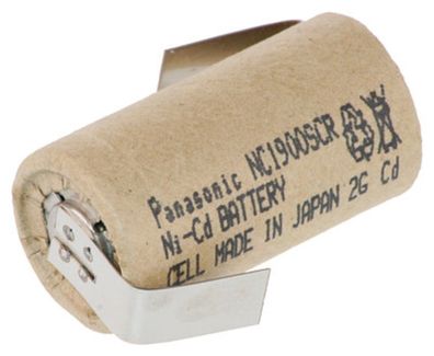 Panasonic Akku Sub-C 1,2V 1900mAh NC-1900SCR, Pappmantel Z Lötfahne