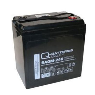 Q-Batteries 6 AGM-240 Traktionsbatterie 6V 230Ah AGM-Akku VRLA