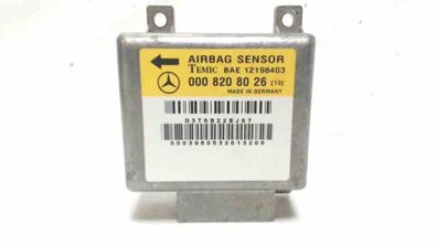 Steuergerät Airbag Sensor TEMIC 0008208026 Mercedes-benz C-KLASSE (W202) C 180