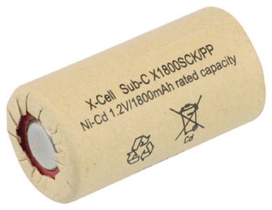 XCell Akku Sub-C 1,2V / 1800mAh 1800SCK/ PP